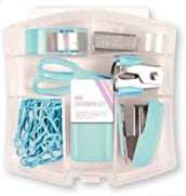 IG Design Group Mini Stationary Set with Case Blue and Clear BSMS