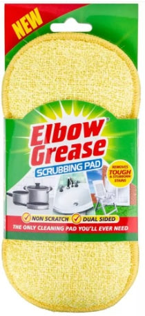 Elbow Grease Yellow Scrubbing Pad Removes Tough and Stubborn Stains EG29