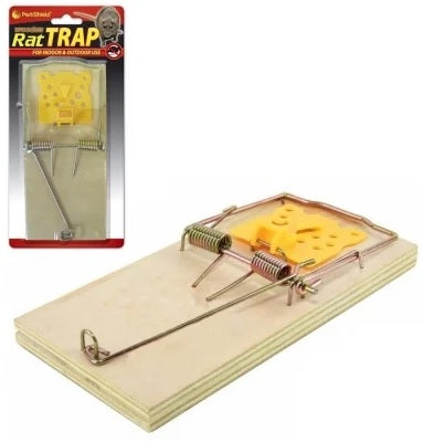 151 Pestshield Wooden Rat Trap Brown 175mm x 80mm PS1004 | For Indoor and Outdoor Use