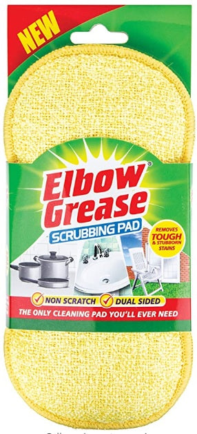 151 Elbow Grease Non Scratch Dual Sided Scrubbing Pad Yellow 1Pk