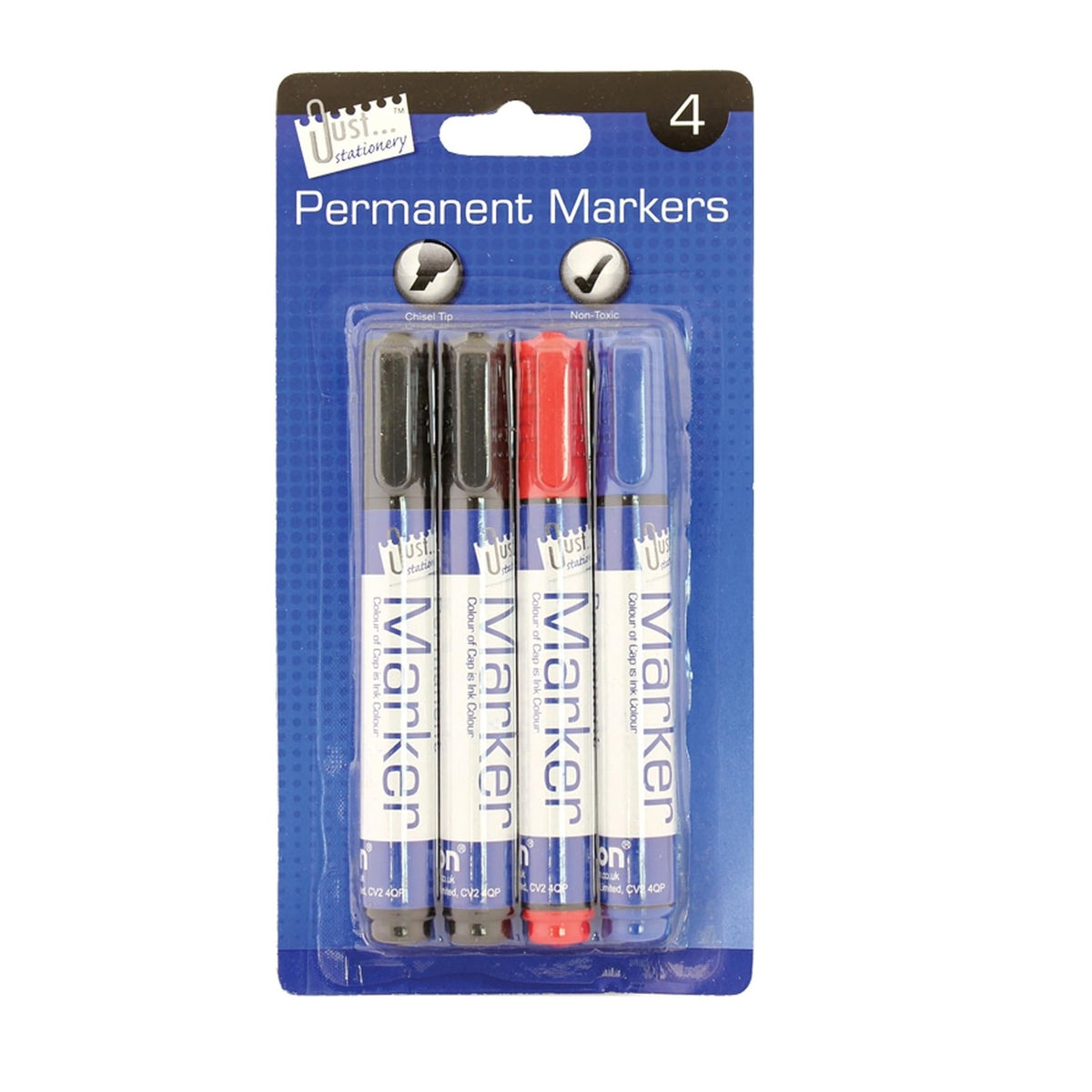 Tallon Permanent Markers Set Assorted 4Pk 1155