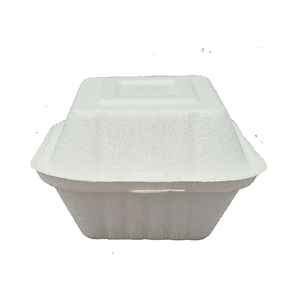 Ecoware Burger Box White 450ml Pack Of 50 | 100 Percent Biodegradable | Microwave Safe | 100 Percent Plant | Zero Percent Plastic | Heavy Duty | Zero Chemical |