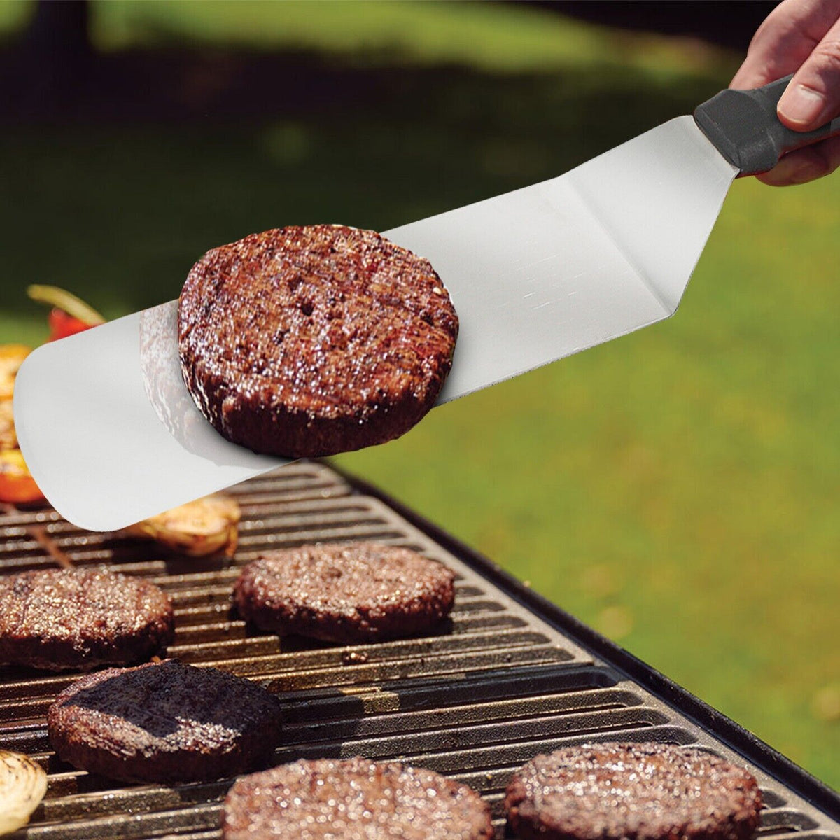 BBQ Equipment Barbecue Turner Stainless Steel 36cm 075793
