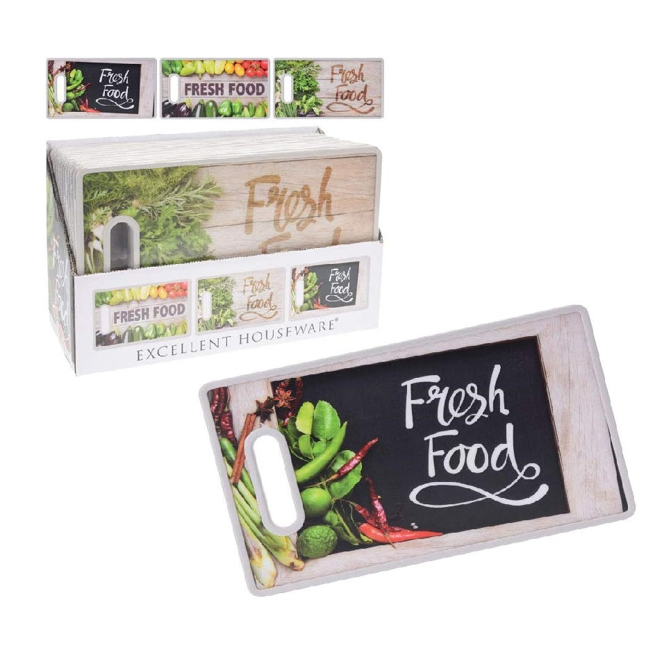 Cutting Board White and Brown 365mm x 225mm 084964