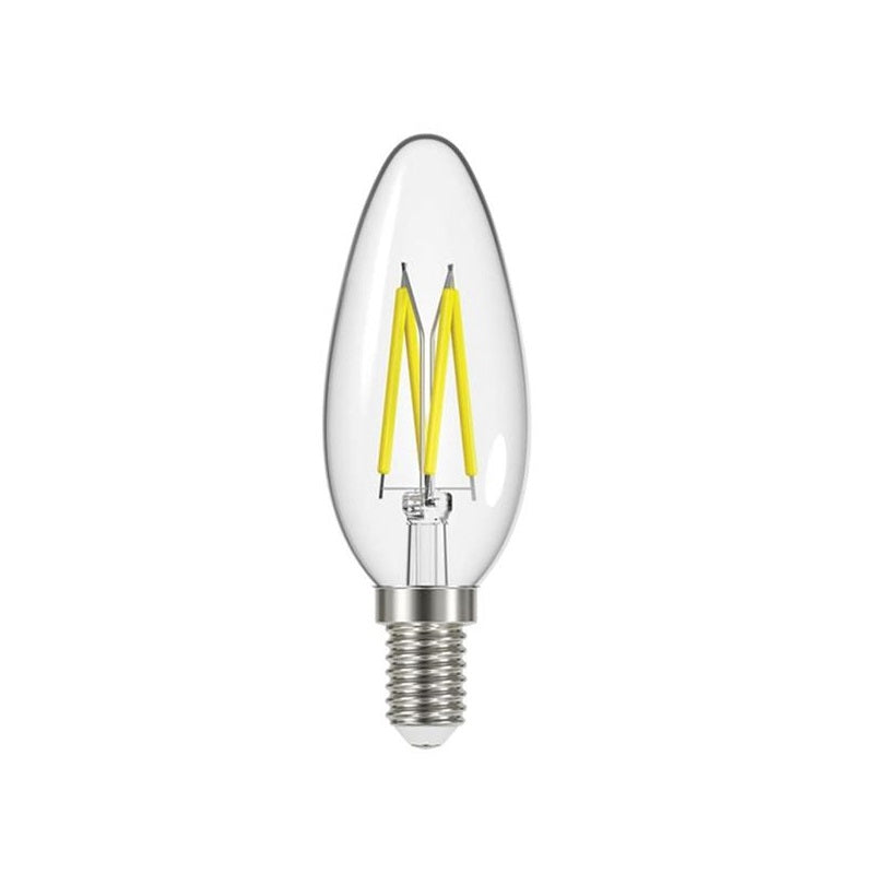 Energizer Filament LED E14 Candle Warm White 2W L98mm x W35mm 250 Lumens S12867 |Uses Up to 92 Percent Less Energy | Mercury Free | 15000 Hour | Instant