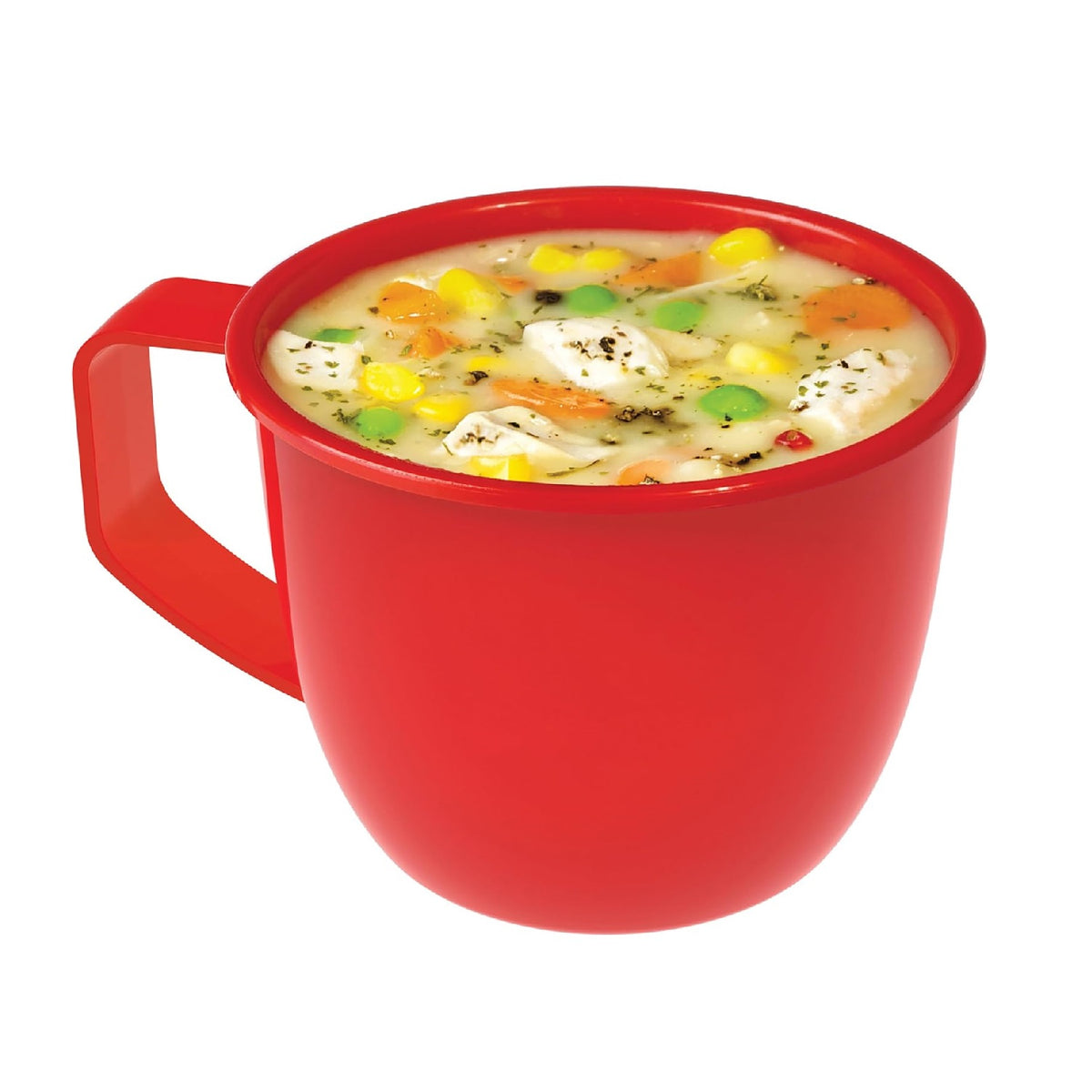 Sistema Microwave Small Soup Mug Red 565ml - 19.1oz L13.41 x W11 x H10.69 1142| Phthalate and BPA free
