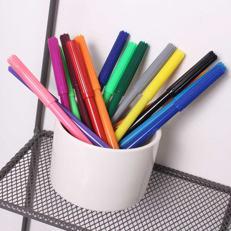 Tallon ArtBox Fine Tip Fibre Colouring Pens Assorted Pack of 16 1090
