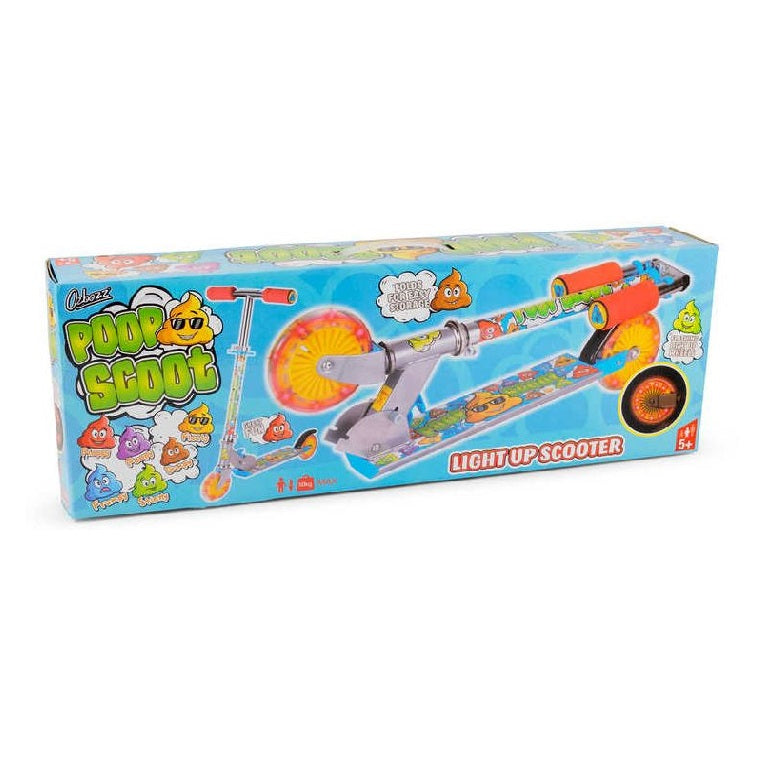 HGL Ozbooz Poop Scoot with Flashing Light Up Wheels Multicolour Max-50Kg SV15826