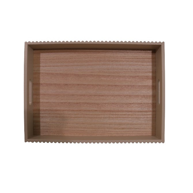 MDF Serving Tray Taupe Small