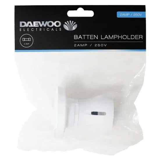 Daewoo 2Amp Batten Lampholder White ELA1274
