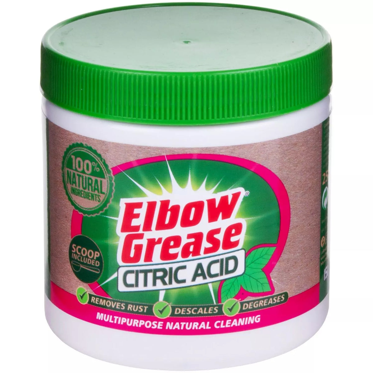 151 Elbow Grease Citric Acid Multi-Purpose Cleaner 250g EG138 | Removes Rust | Descales | Degreases