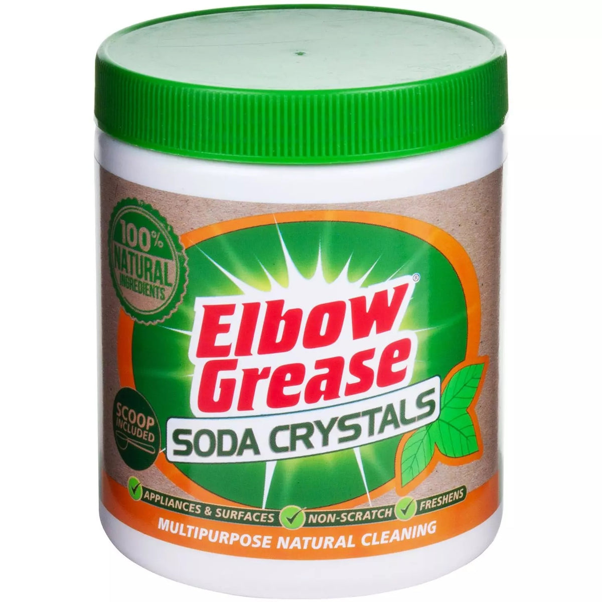 151 Elbow Grease Soda Crystals Multi-Purpose Cleaner 500g EG139 | Appliances and Surfaces | Non Scratch | Freshens