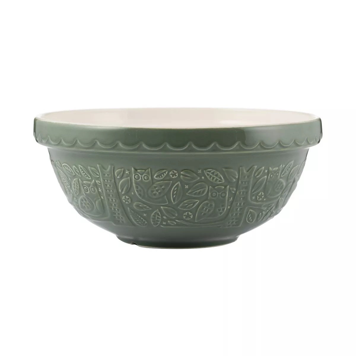 Mason Cash Mixing Bowl Forest Green 26cm 2002 150 | Classic Embossed Design Pattern