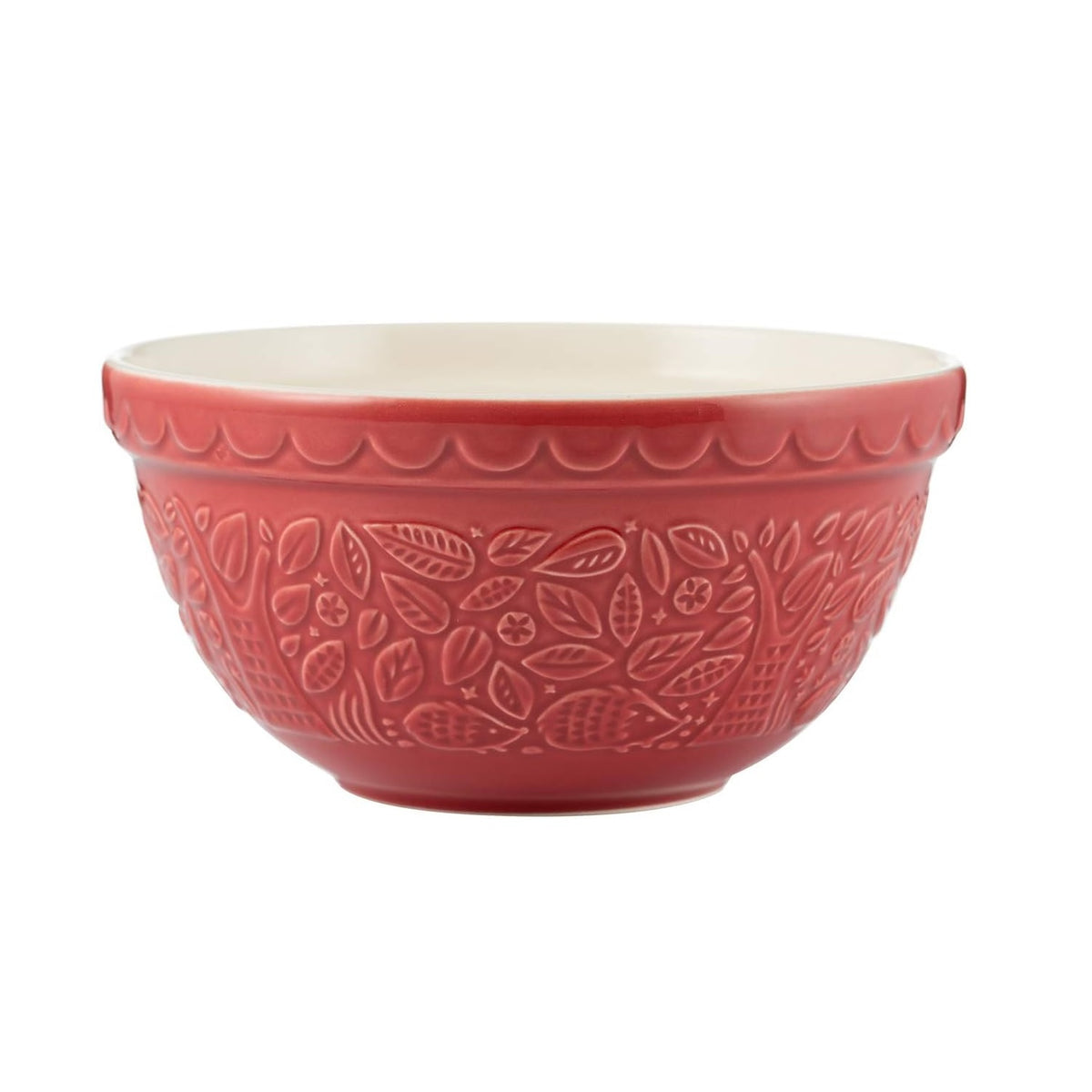 Mason Cash Mixing Bowl Red 21cm 2002 151 | Classic Embossed Design Pattern