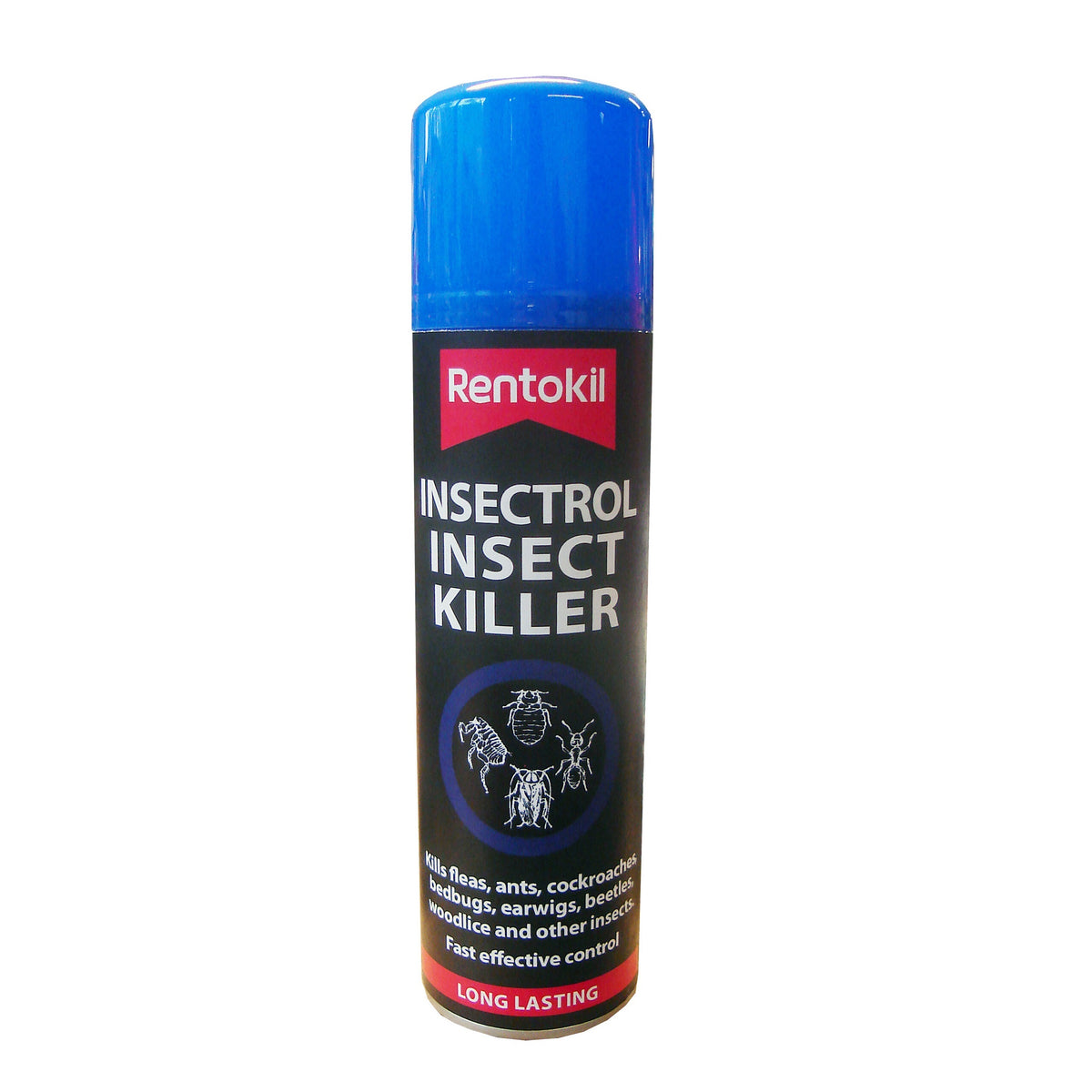 Rentokil Insectrol Insect Killer Spray Blue 300ml | Long Lasting | Kills Fleas | Ants | Cockroaches And Other Insects | Fast Effective Control