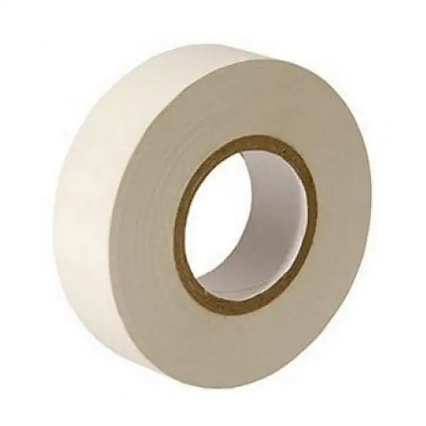 Dekton Flame Retardant Insulation Tape White 19mm x 20Mtr Pack of 10 DT90856WH | 0.13mm Thick | Water Resistant | Self Fusing Adhesive PVC Tape | Up To 600V Protection | 0 Degree Celcius To -80 Degree Celcius Working Temp
