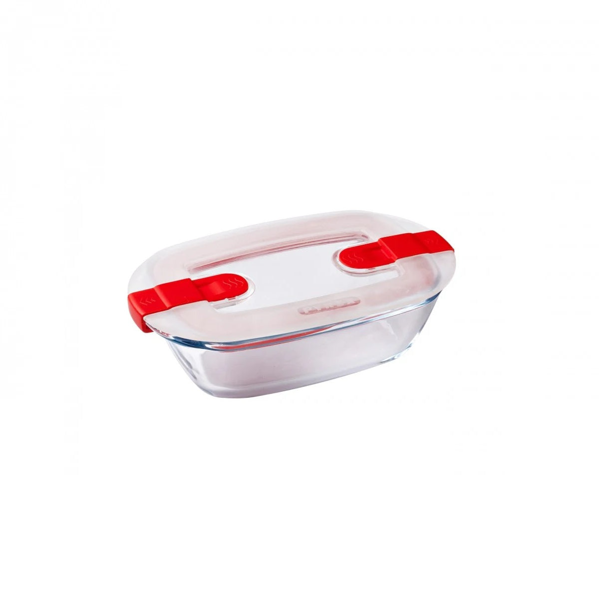 Pyrex Cook and Heat Rectangular Dish Transparent 17cm x 10cm x 5cm 0.4Ltr 214PH00 | Airtight BPA-free Lid | Multi-uses | 220 degree Thermal Shock | Cook | Store | Reheat | Microwave Safe
