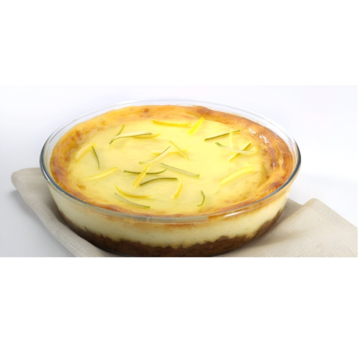 Pyrex Creatif Cake Dish Glass 25cm | Superior Heat Resistance | Stain-Resistant | Easy to Clean