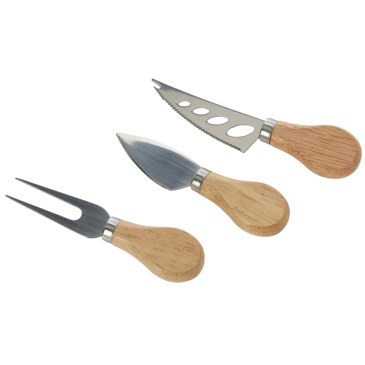 Excellent Houseware Stainless Steel Cheese knives Chrome Pack of 3 156256