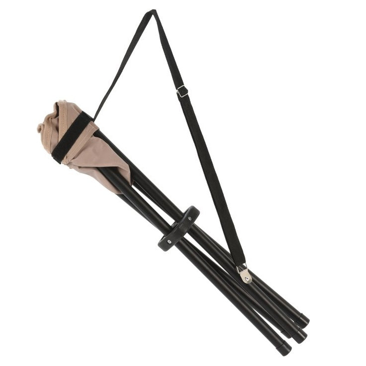 Redcliffs Foldable Camping Stool Black 33cm x 40cm 110271