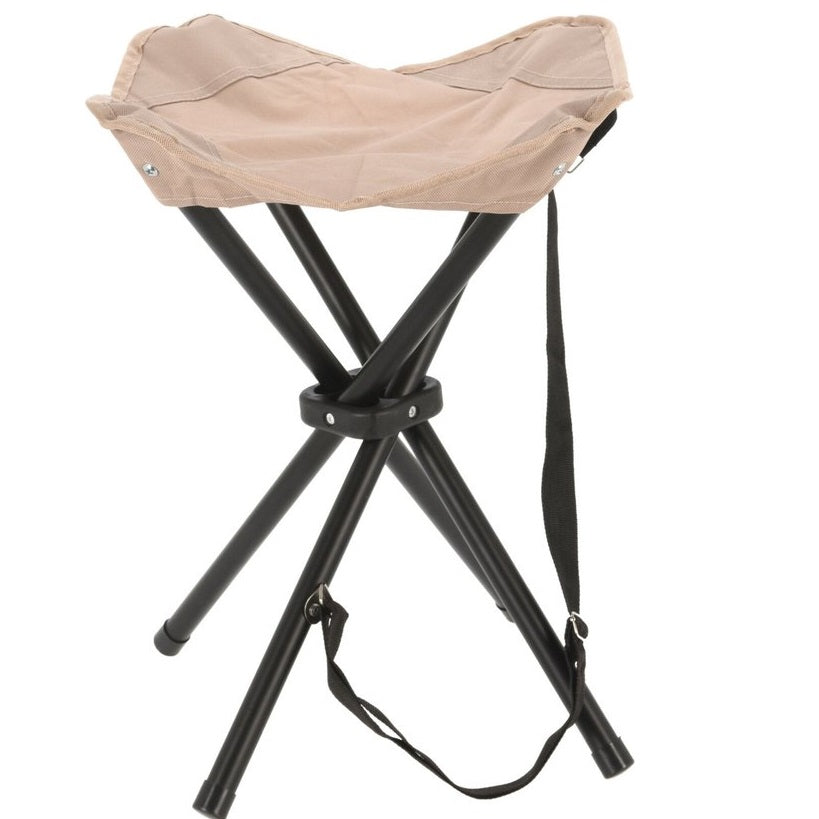 Redcliffs Foldable Camping Stool Black 33cm x 40cm 110271