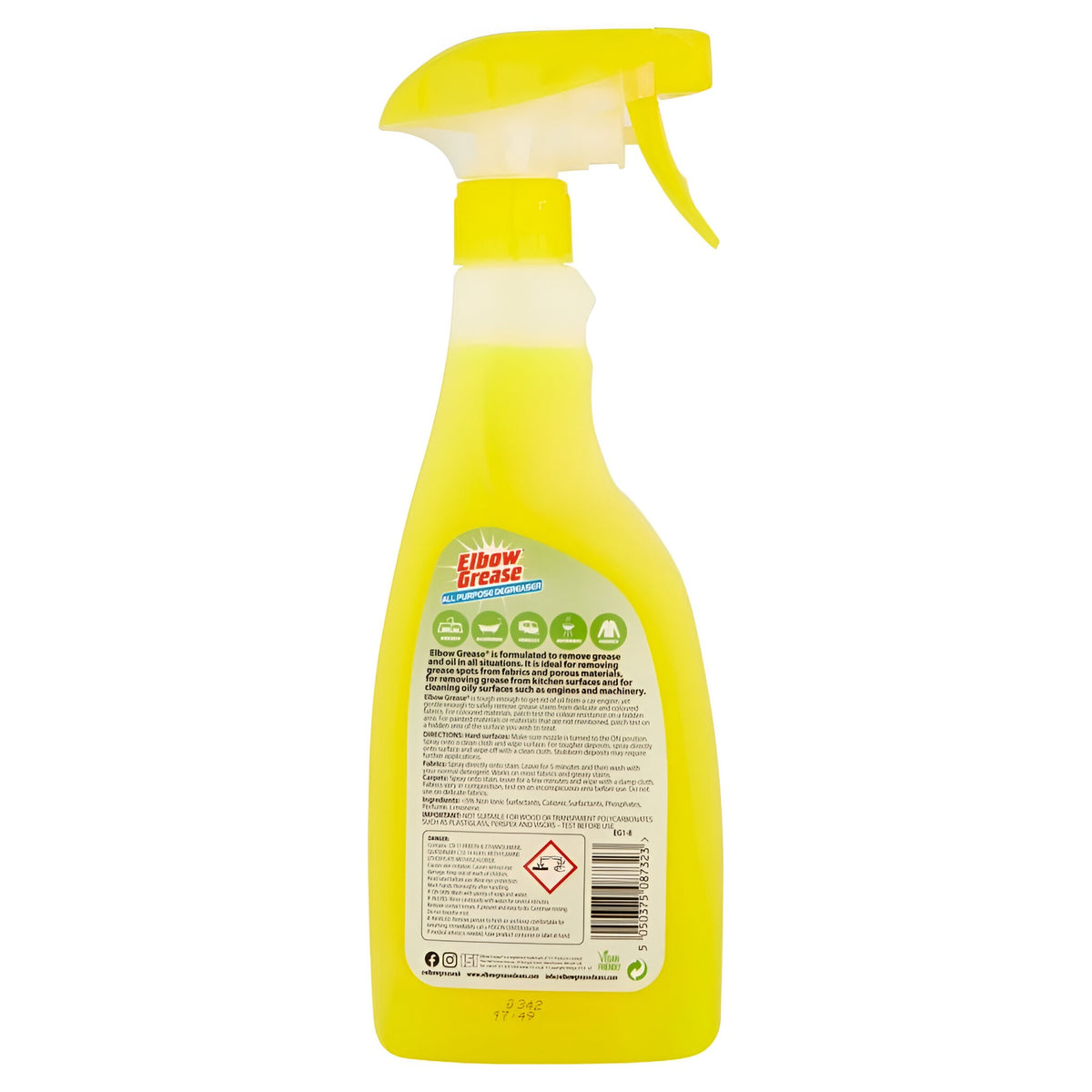 151 Elbow Grease All Purpose Degreaser 500ml EG1-12 | Solvent Free | Cleans Fabrics - Metals - Plastics