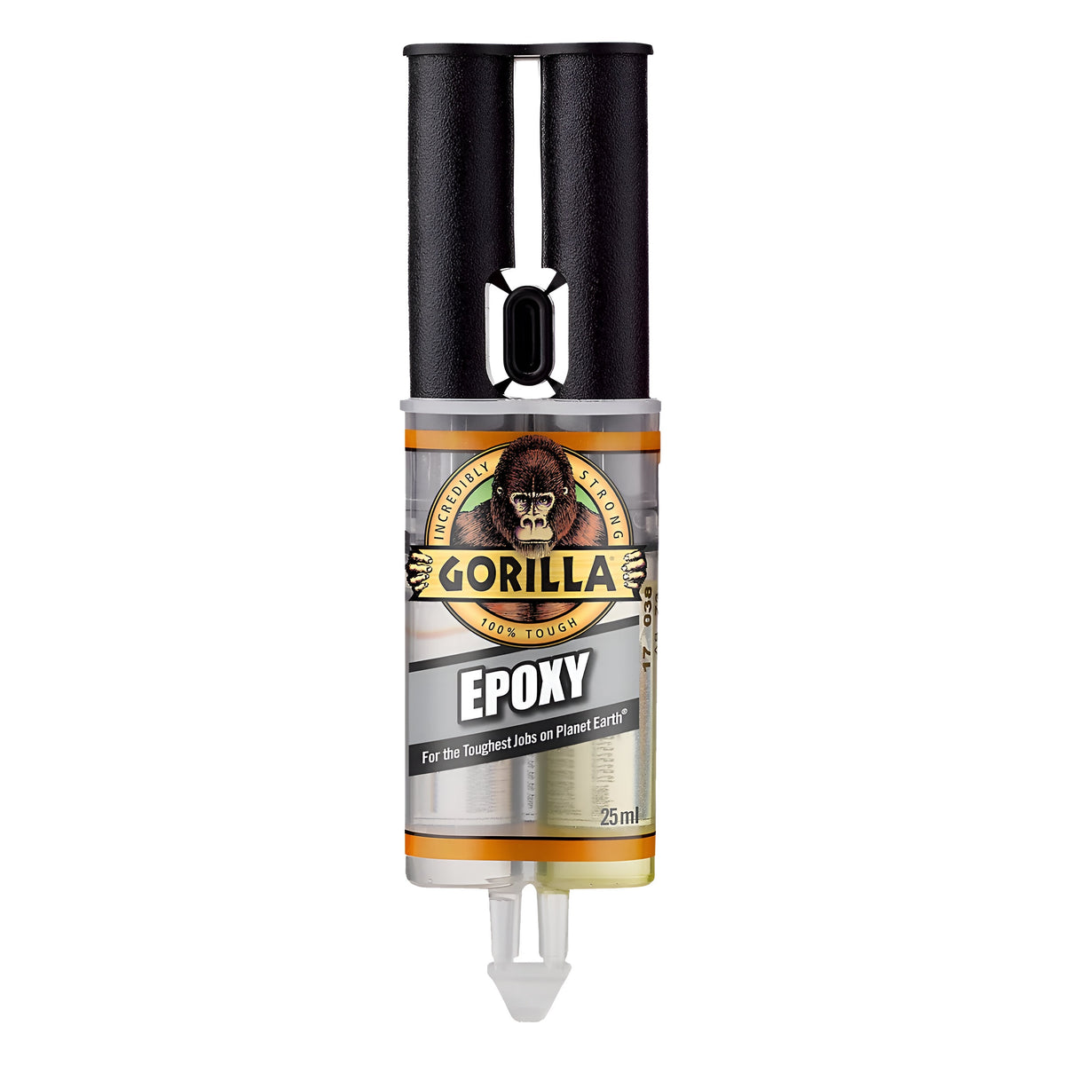 Gorilla Epoxy Syringe Glue Clear 25ml 766C | Sets in 5 Minute | Water Resistant | High Strength | Bonds Metal - Plastic - Ceramic - Wood - Glass and More