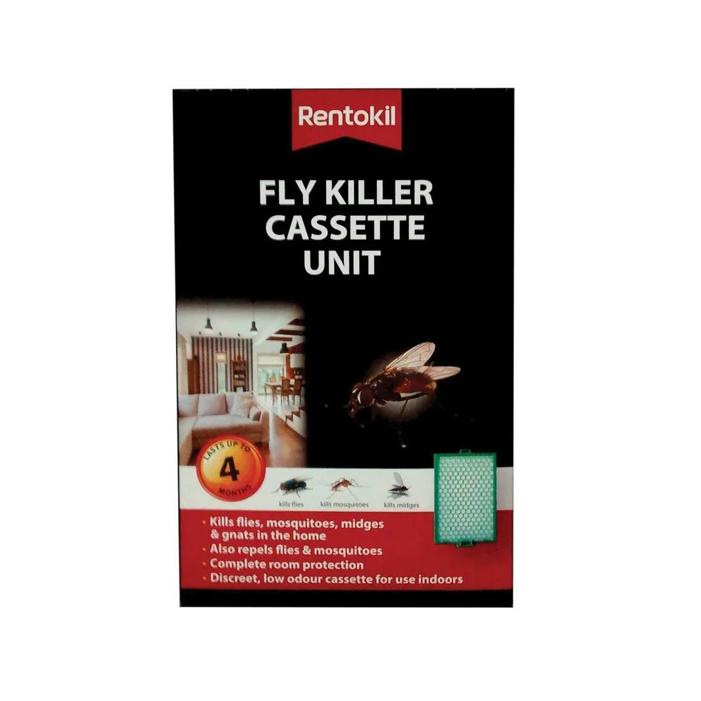 Rentokil Fly Killer Cassette Green and White FFL10 | Kills Flies | Long-lasting | Complete Room Protection