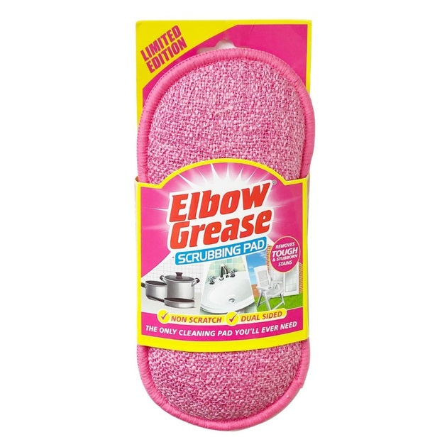 151 Elbow Grease Scrubbing Pad Pink EG96 | Non Scratch | Dual Sided | Removes Tough and Stubborn Stains