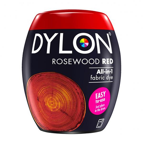 Dylon All in 1 Fabric Dye Machine Pod for Clothes and Soft Furnishings Rosewood Red 350g 2204434