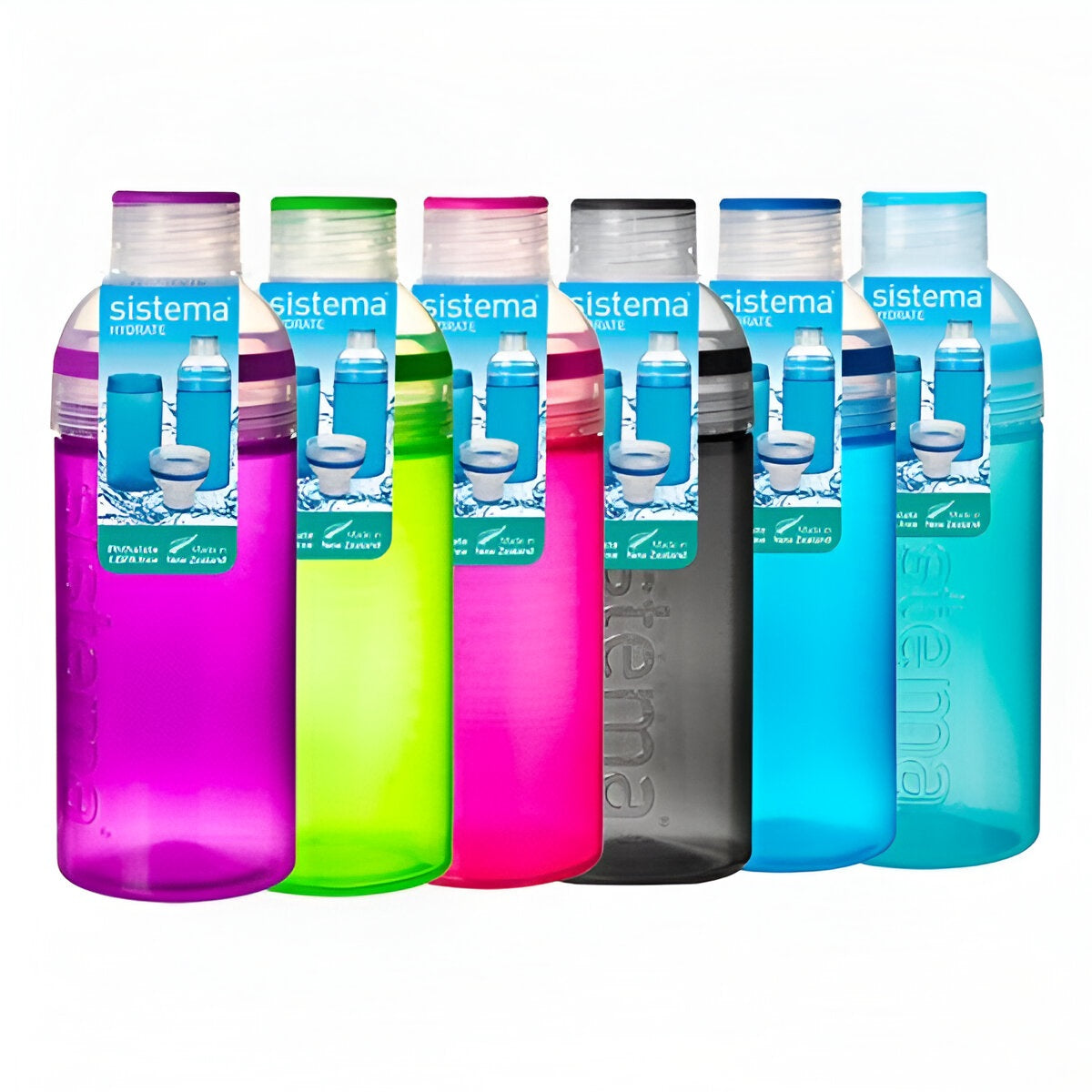 sistema-hydrate-plastic-trio-bottle-assorted-580ml-pack-of-1-830