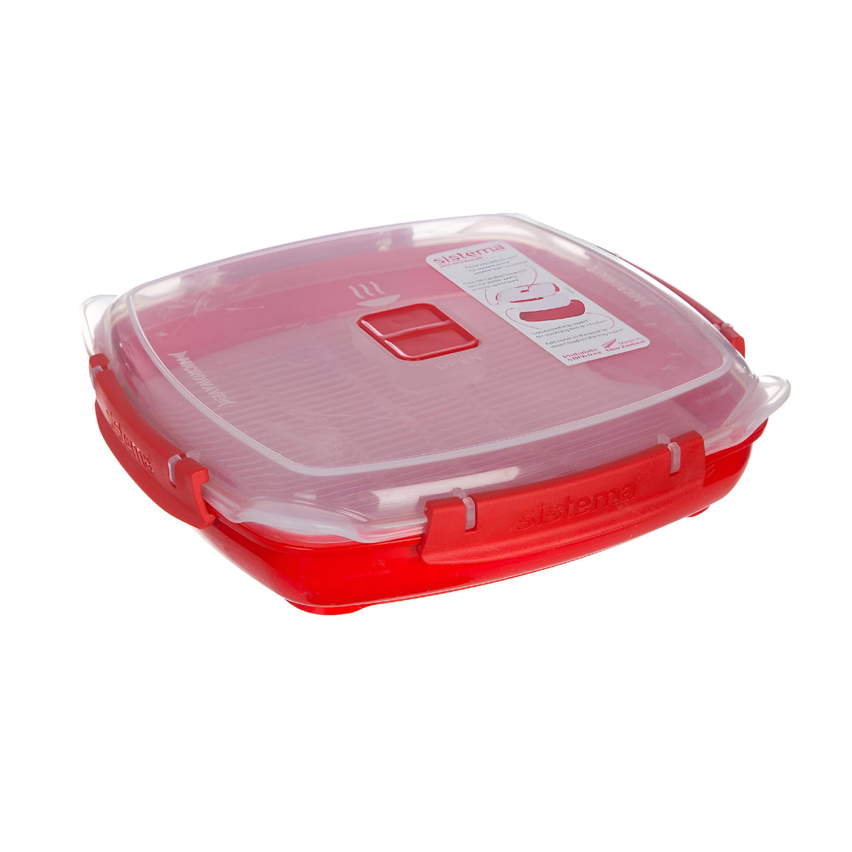 sistema-microwave-steamer-red-and-clear-l209.cm-x-w20.9cm-x-h5.5cm-880ml-1105
