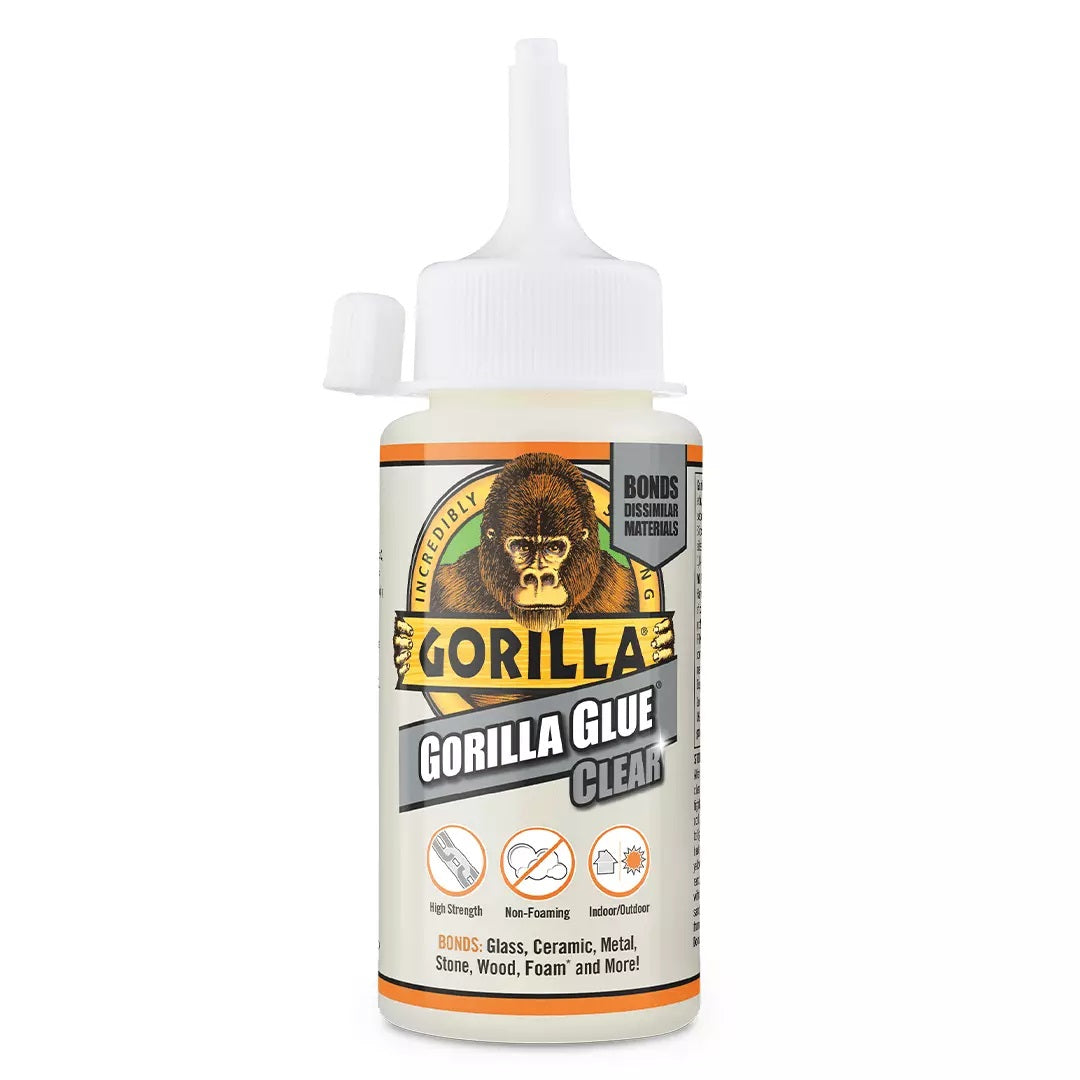 Gorilla Multi Surface Gorilla Glue Clear 110ml 3145 | High Strength | Non-Foaming | Indoor and Outdoor