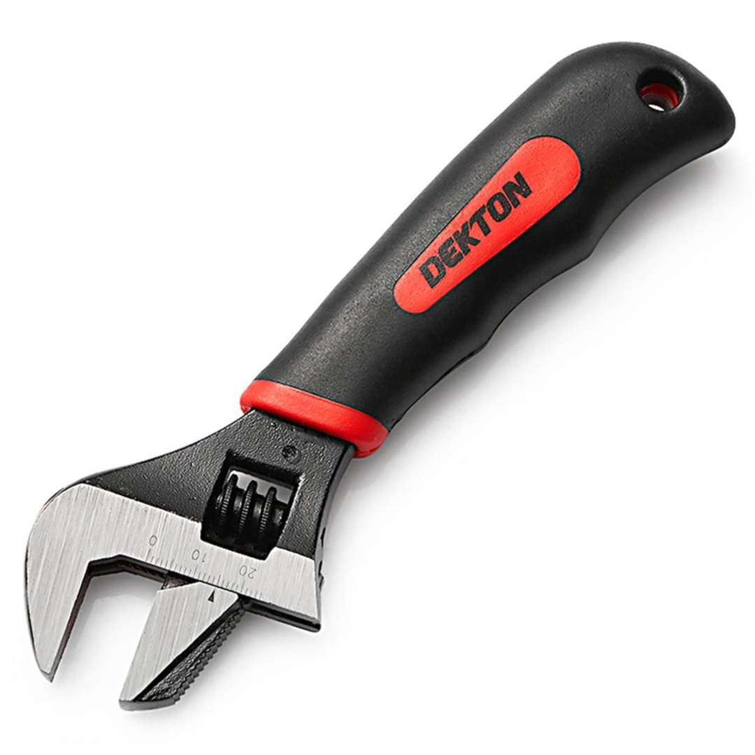 Dekton 2 in 1 Stubby Adjustable Wrench Black 1-Inch DT20310