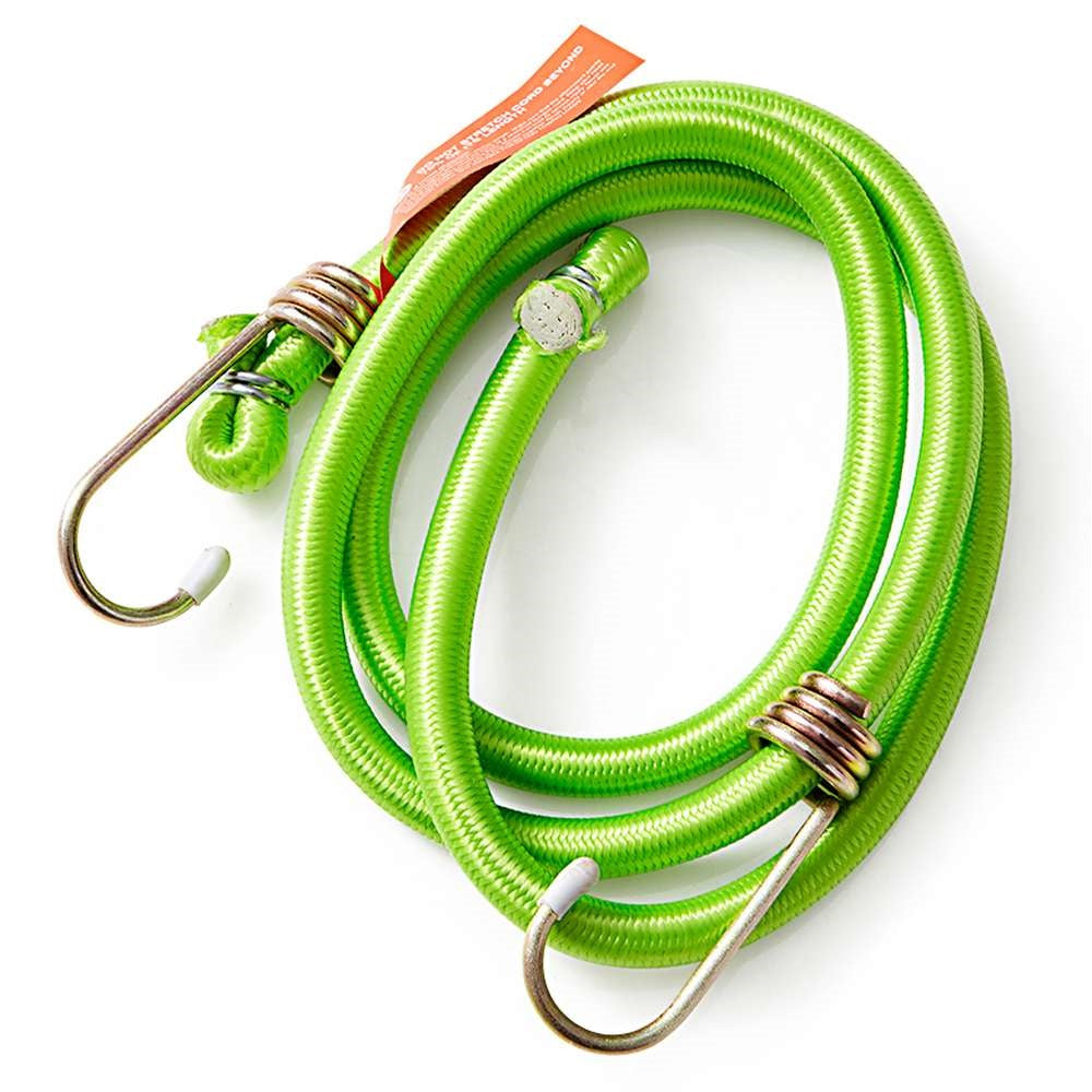 Dekton Bungee Cord Green 48-Inch x 10mm DT70644 | Heavy Duty Zinc Plated Steel Hooks