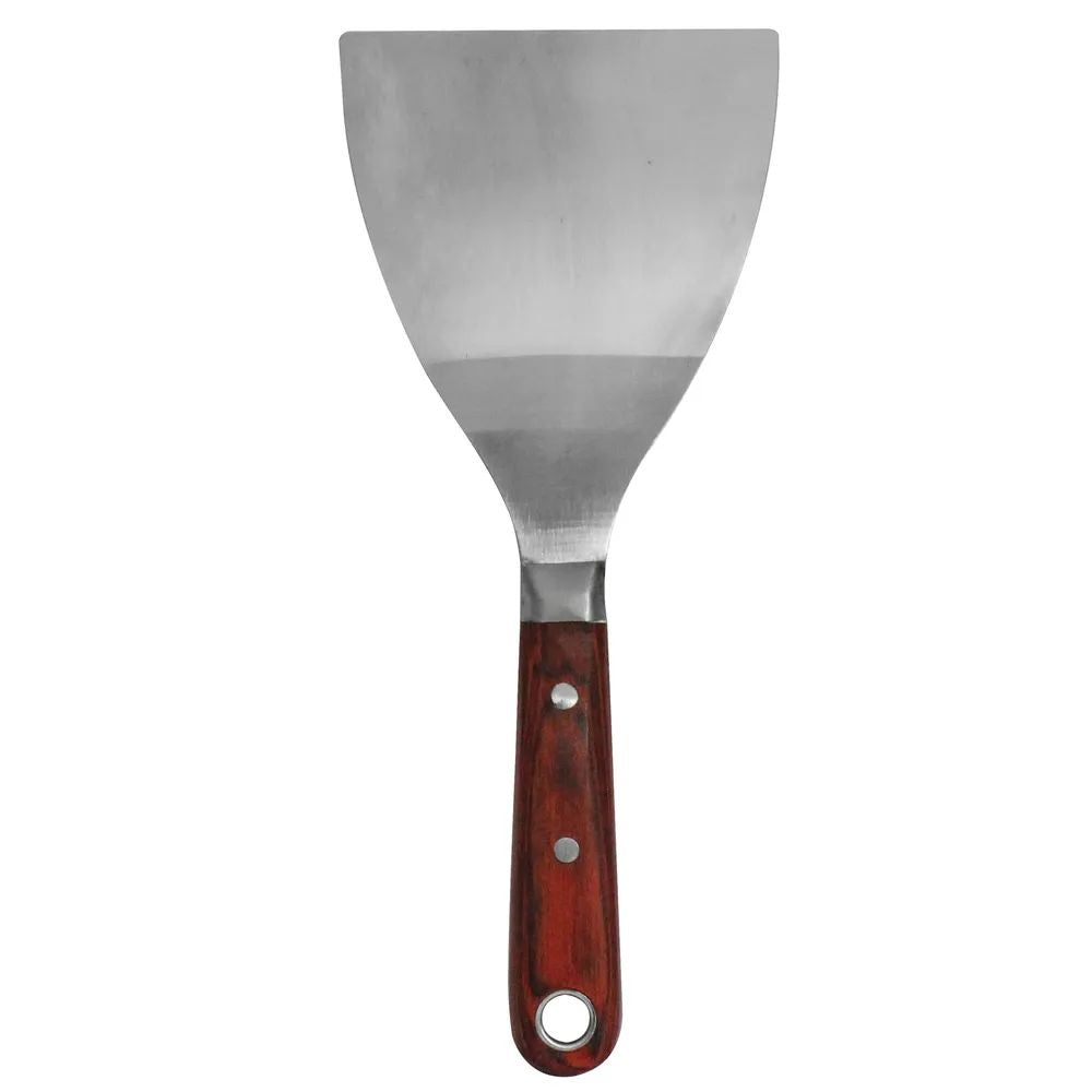 Dekton Filling Knife Silver 4-Inch DT95773 | Stainless Steel Blade and Hardwood Handle | Hollow Ground Blade | Full Tang