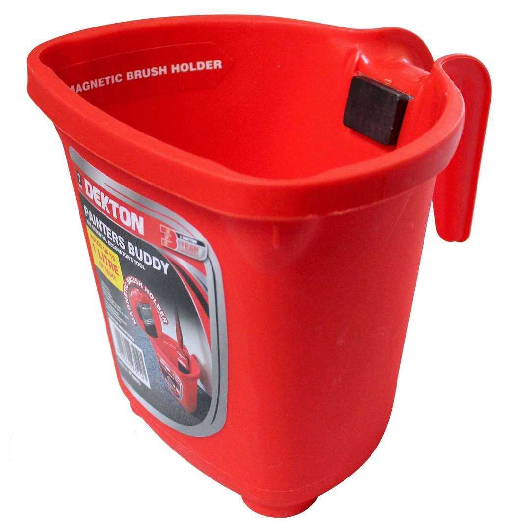 Dekton Painters Buddy Red 1Ltr DT40575 | Magnetic Brush Holder