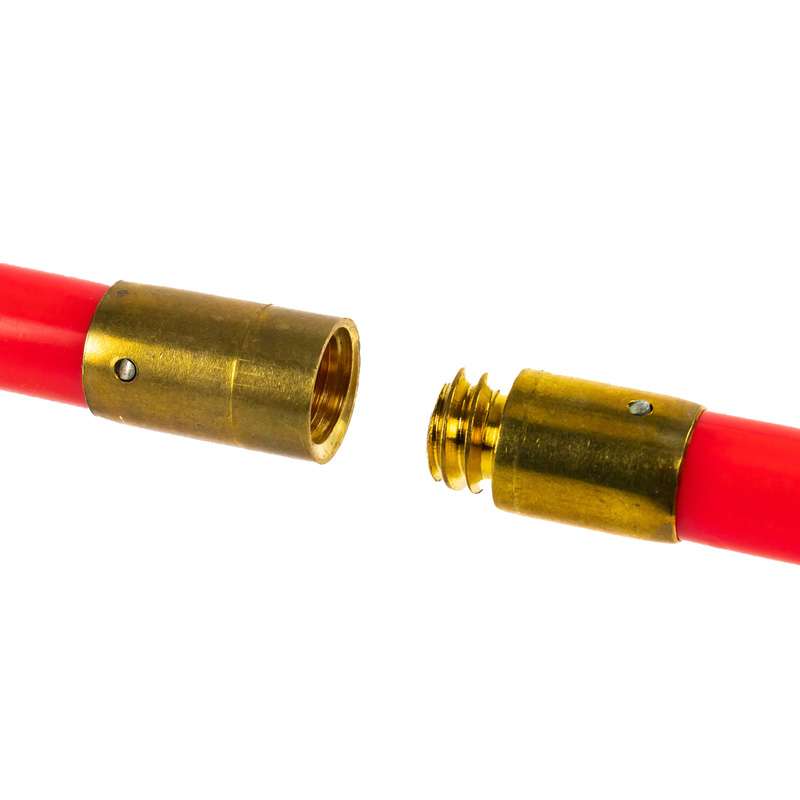 Dekton Drain Rod Set Red Pack of 14 DT30311 | Includes Bonus Drop Scraper and Storage Bag
