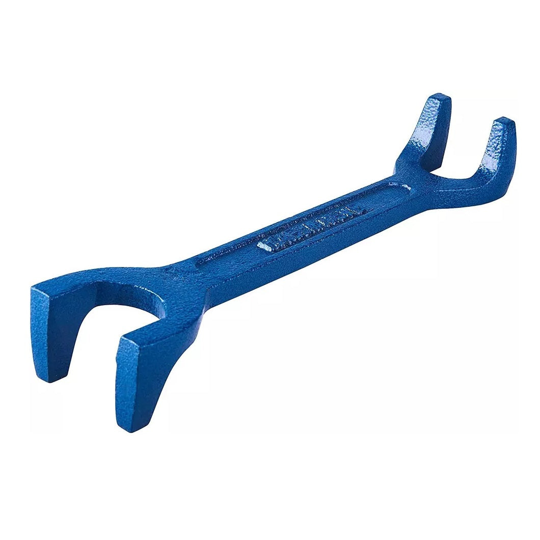 Amtech Heavy Duty Fixed Basin Wrench Blue C2700 | 0.5-Inch-0.75-Inch | Suitable for Back and Union Nuts
