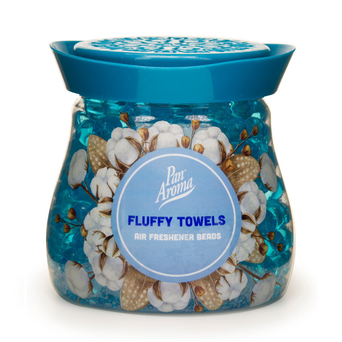 151 Pan Aroma Fluffy Towels Air Freshener Beads Blue 280g PAN0475 | Refreshing Floral and Natural Scent