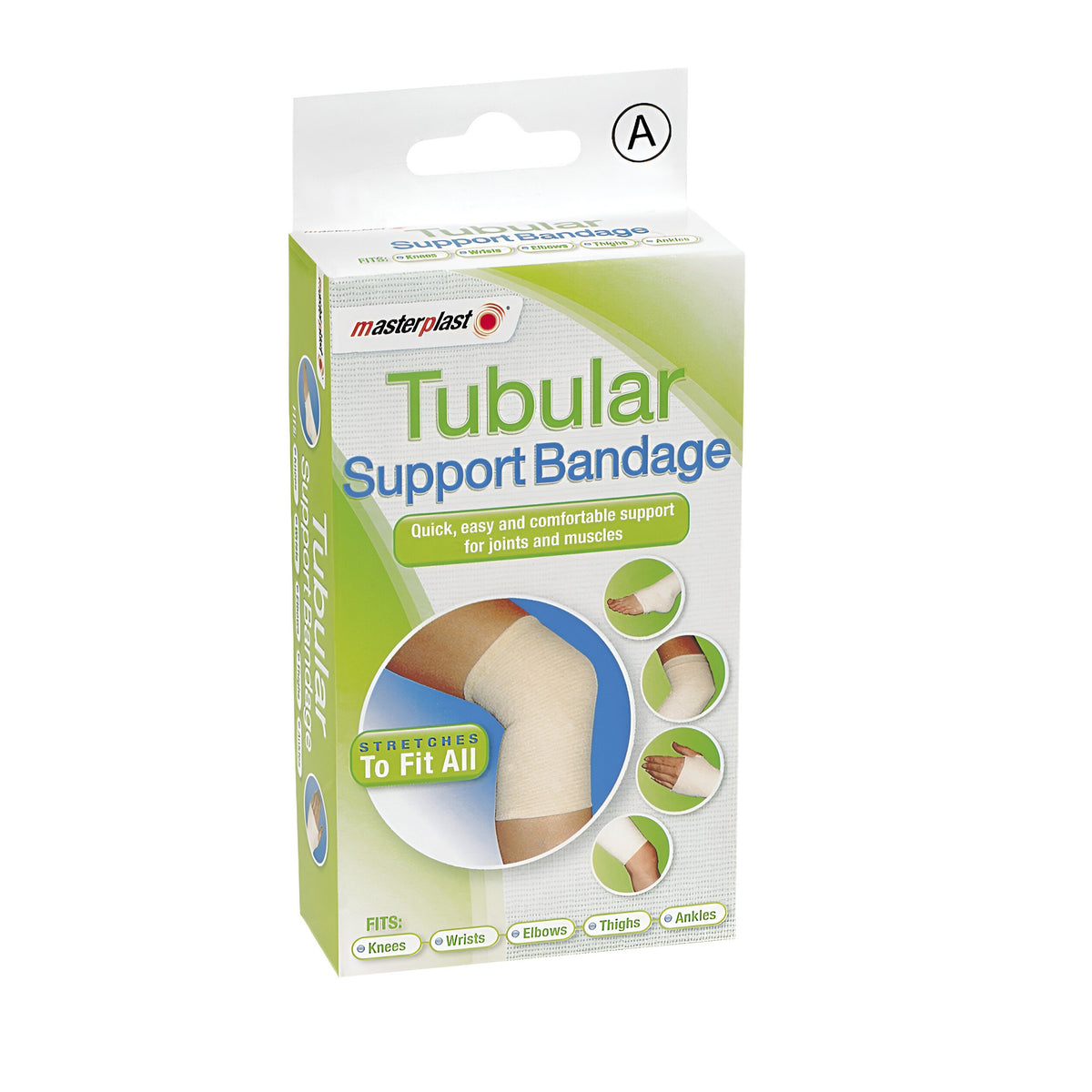 151 Masterplast Tubular Support Bandage White MP1033 | Quick - Easy and Comfortable Support for joints and Muscles | Stretches to Fit All | Fits Knees - Wrists - Elbows - Thighs and Ankles