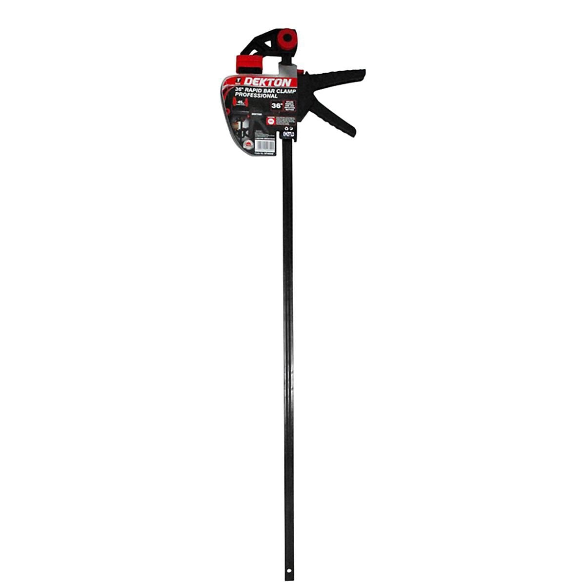 Dekton Rapid Bar Clamp Professional Black 36-inch DT40508 | 45kg of Clamp Force | Nylon Handle | Abs Rotation Button