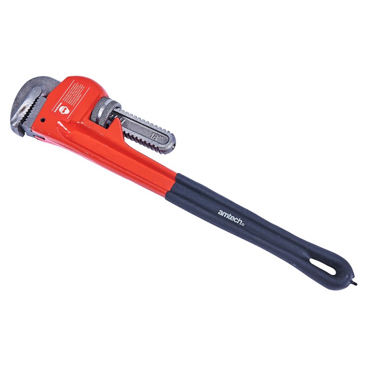 Amtech Heavy Duty Professional Pipe Wrench Red and Black 18-Inch C1260