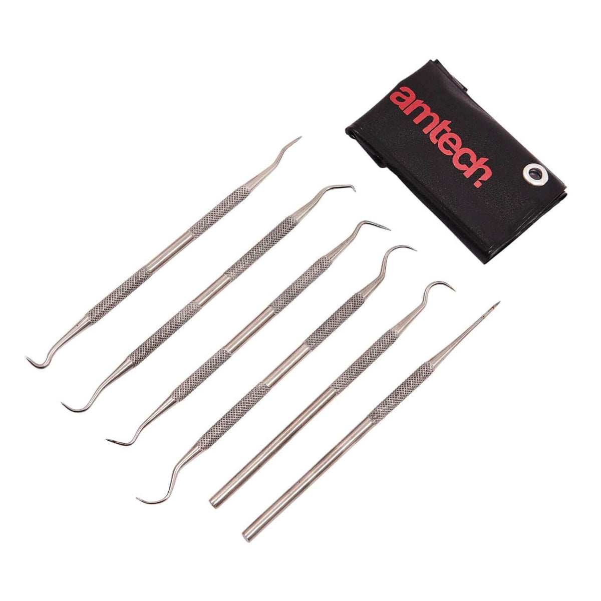 Amtech Heavy Duty Stainless Steel Probe Set Metallic Silver Assorted Pack of 6 R0325