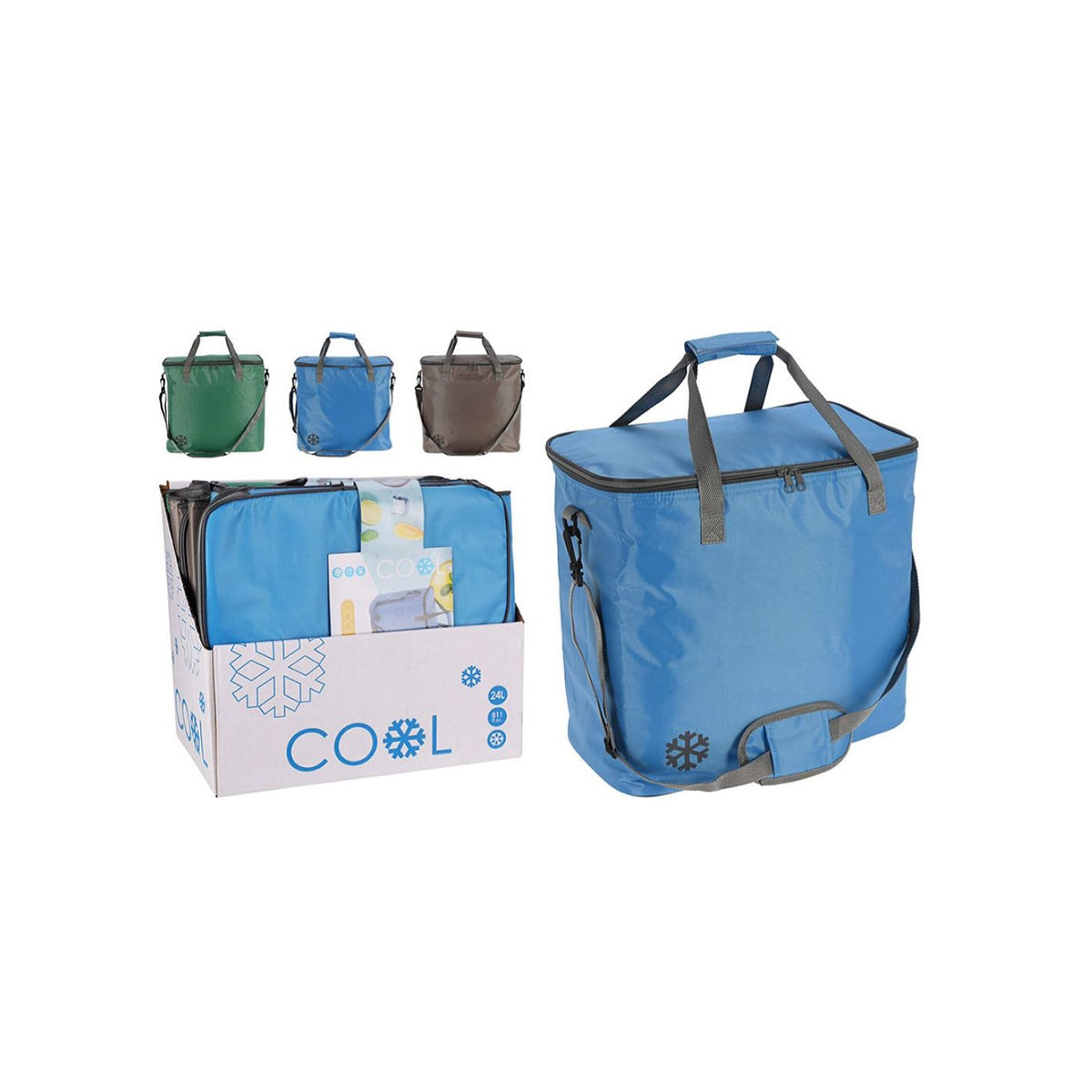 Cooler Bag Assorted Colours 24Ltr 38cm x 21cm x 37cm Pack of 1 106942
