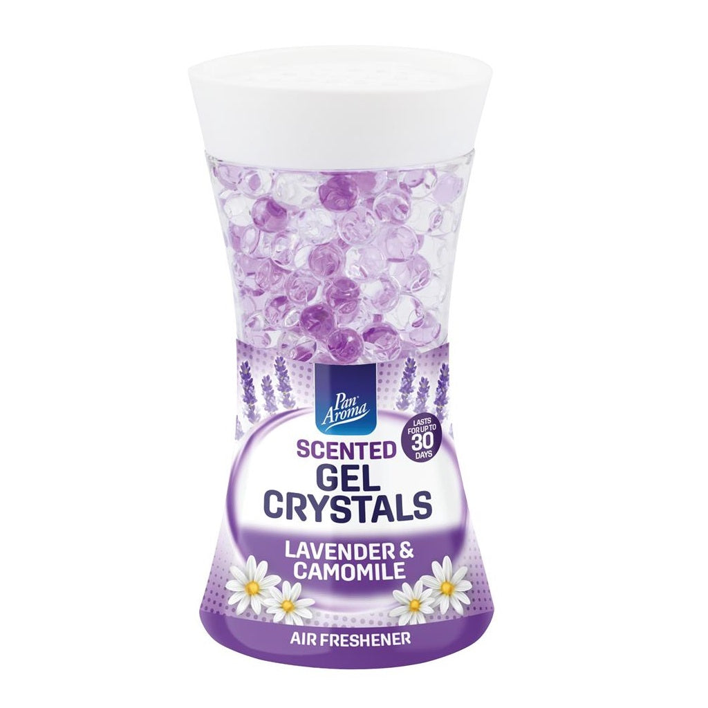 151 Pan Aroma Lavender and Camomile Scented Gel Crystals Assorted 150g PAN1076 | Lasts For Upto 30 Days