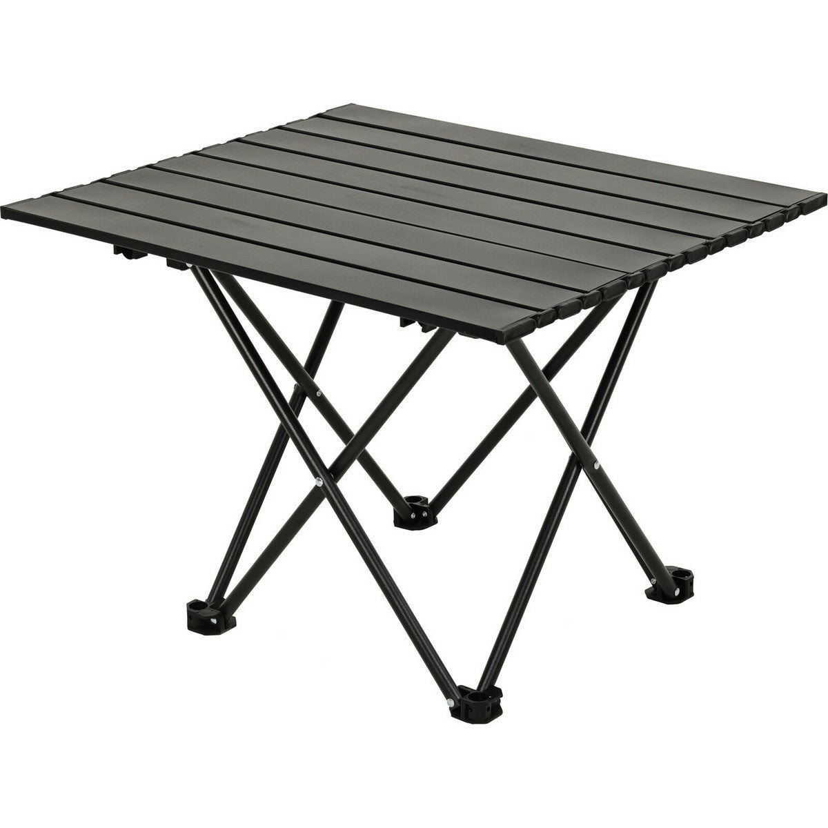 Redcliffs Foldable Table Black 56cm x 46cm x 40cm 177222 | Metal Frame and Top