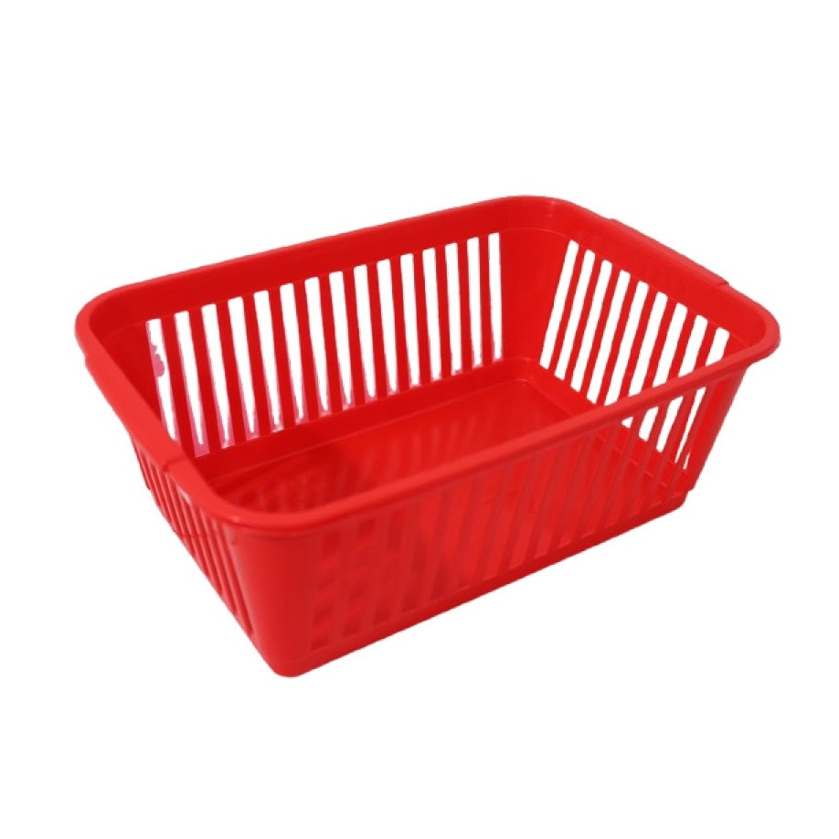 Plastic Handy Basket Red 30cm S03M092