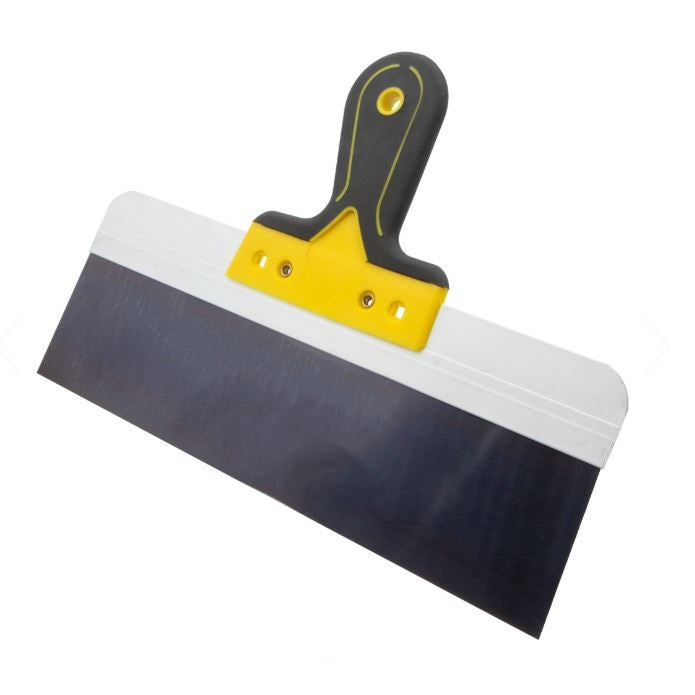 Rolson Taping Knife Multicoloured 300mm 52397-H1 | Carbon Steel Blade | Soft Grip Handle | Suitable for Taping and Filling Plasterboard and Drywall