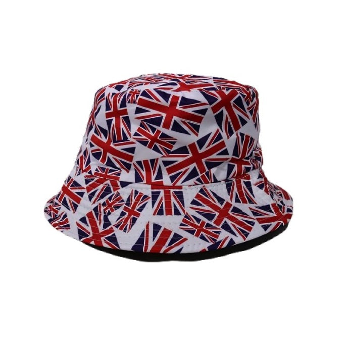 100 Percent Polyester London Flag Bucket Hat Multicoloured 1202